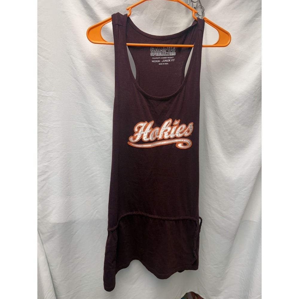 NCAA Virginia Tech Hokies VT Drawstring Minidress/Tunic Junior Fit Campus Bought